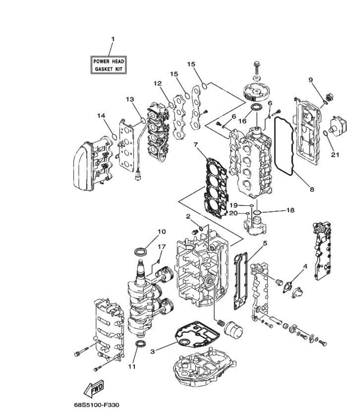 F60A – section 30 REPAIR KIT 1 parts diagram