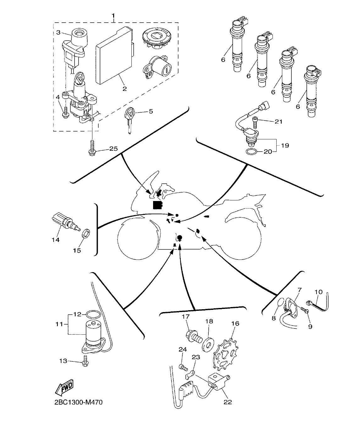 Fig. 47 – ELECTRICAL 1 diagram