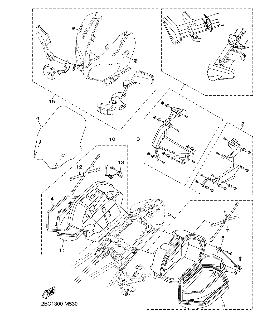 FJR1300AP – section 53 ALTERNATE 4 FOR CHASSIS parts diagram