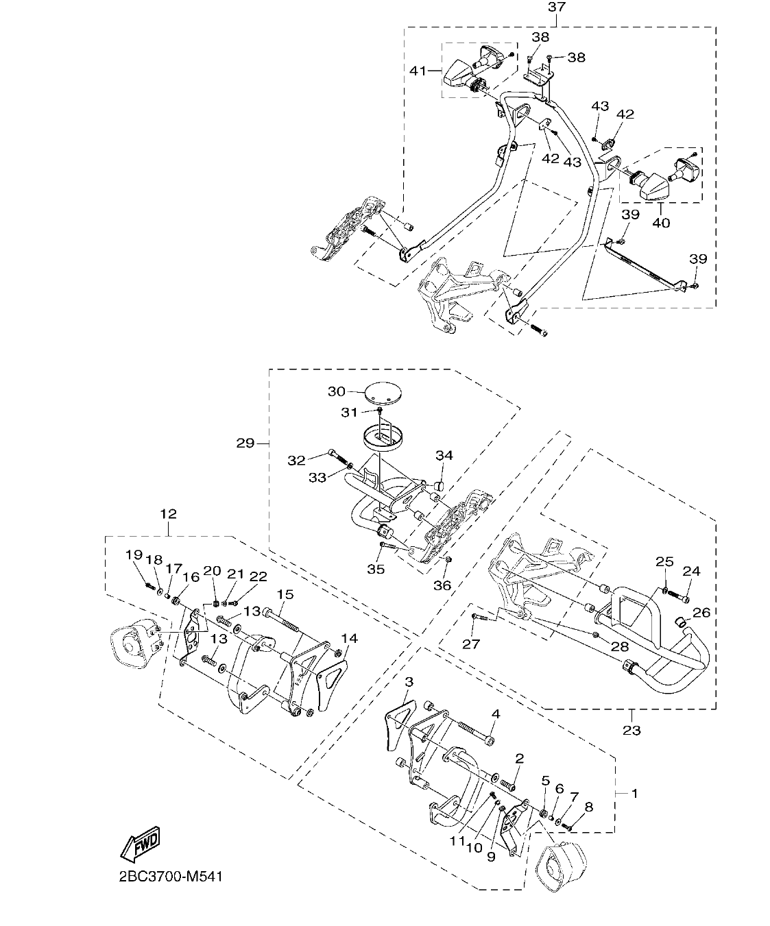 FJR1300AP – section 54 ALTERNATE 5 FOR CHASSIS parts diagram