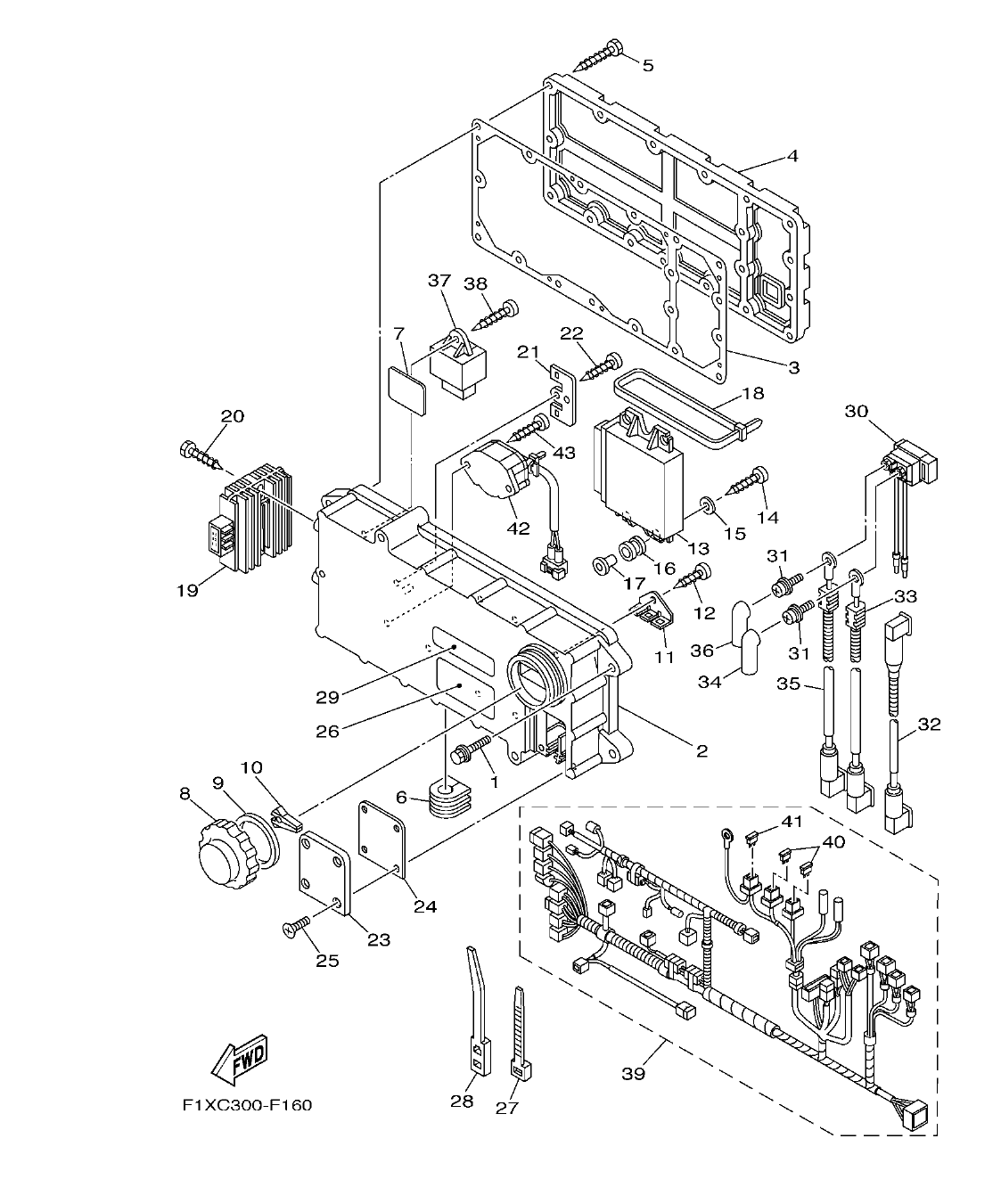 FX1100-F – section 16 ELECTRICAL 1 parts diagram