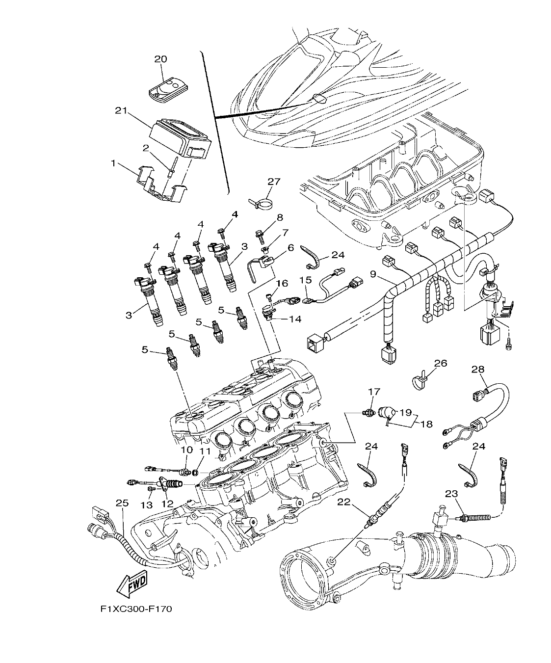 FX1100-F – section 17 ELECTRICAL 2 parts diagram