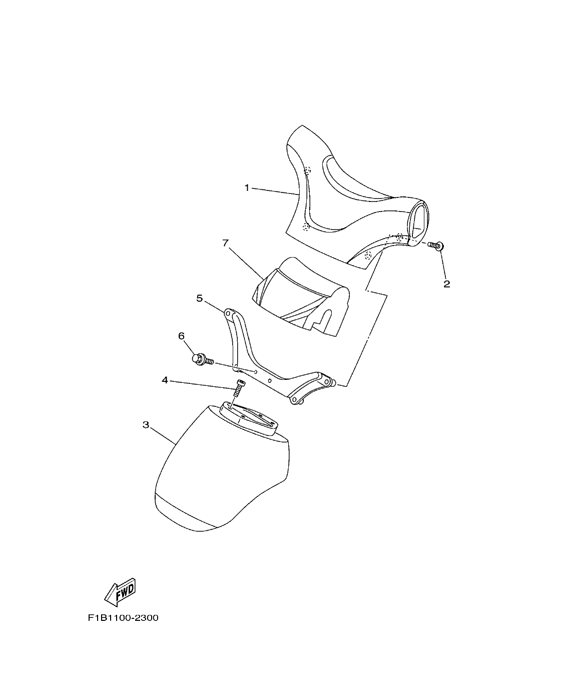 FX1100-F – section 30 STEERING 2 parts diagram