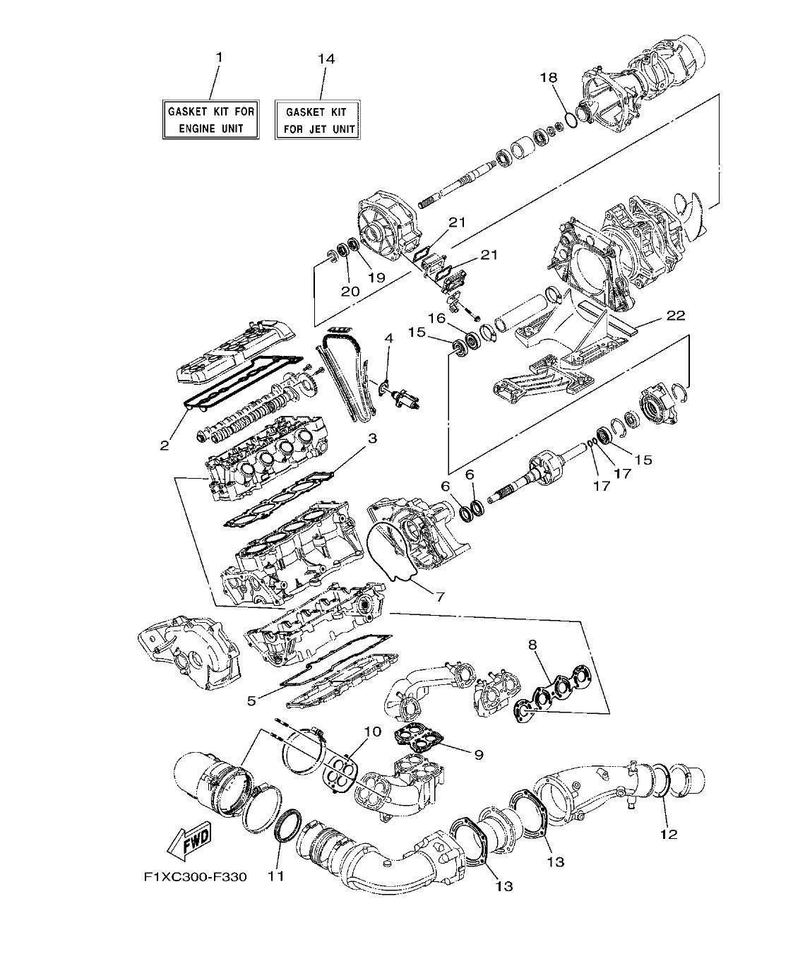 Fig. 33 – REPAIR KIT 1 diagram