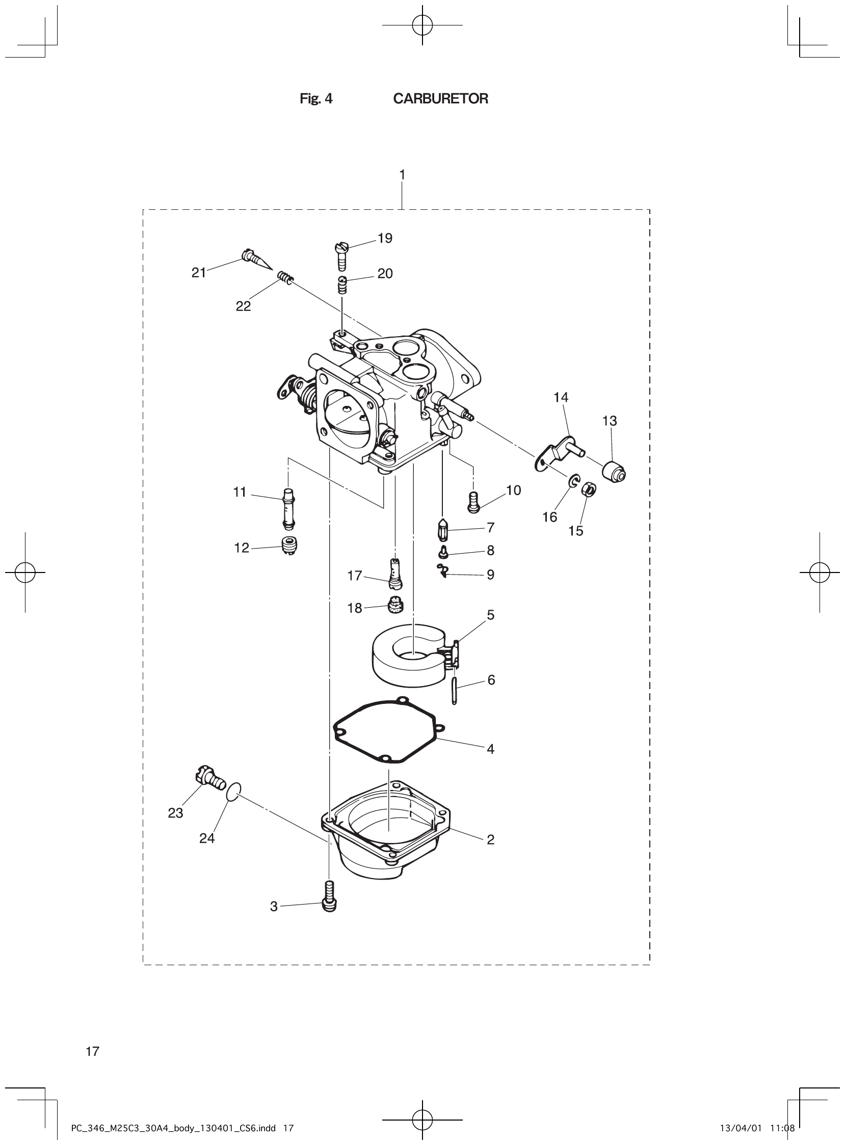 Fig. 4 – carburetor diagram