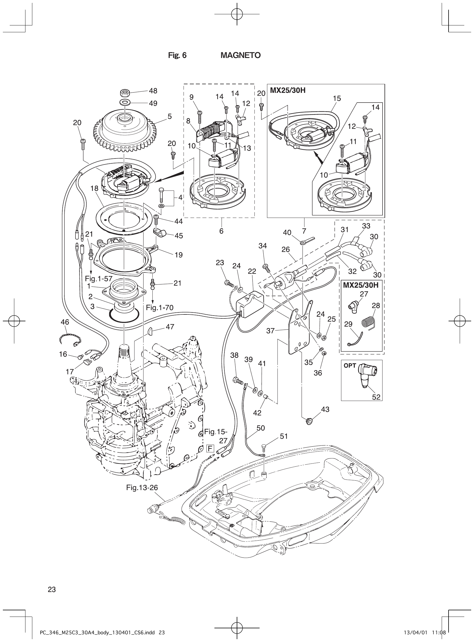 Fig. 6 – magneto diagram