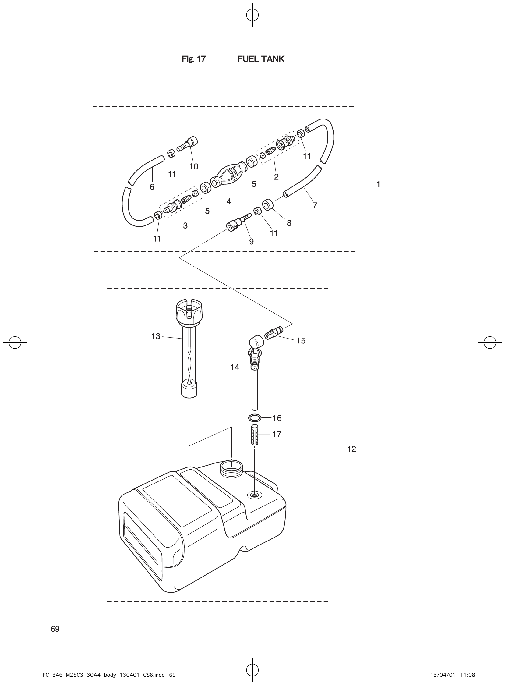 Fig. 17 – fuel tank diagram