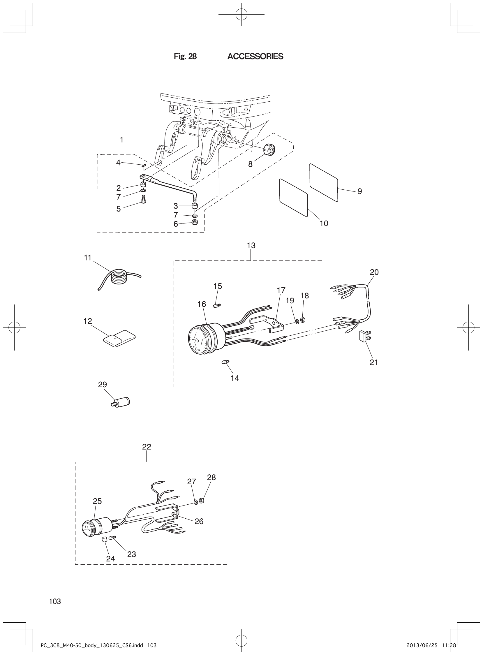 Fig. 28 – ACCESSORIES diagram