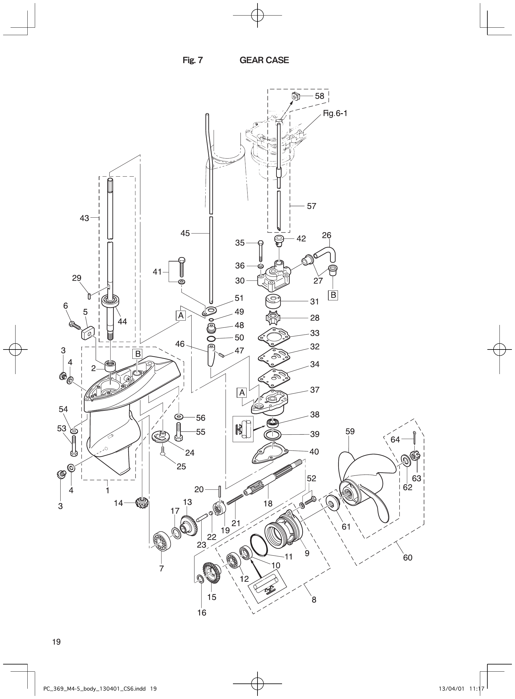 Fig. 7 – GEAR CASE diagram