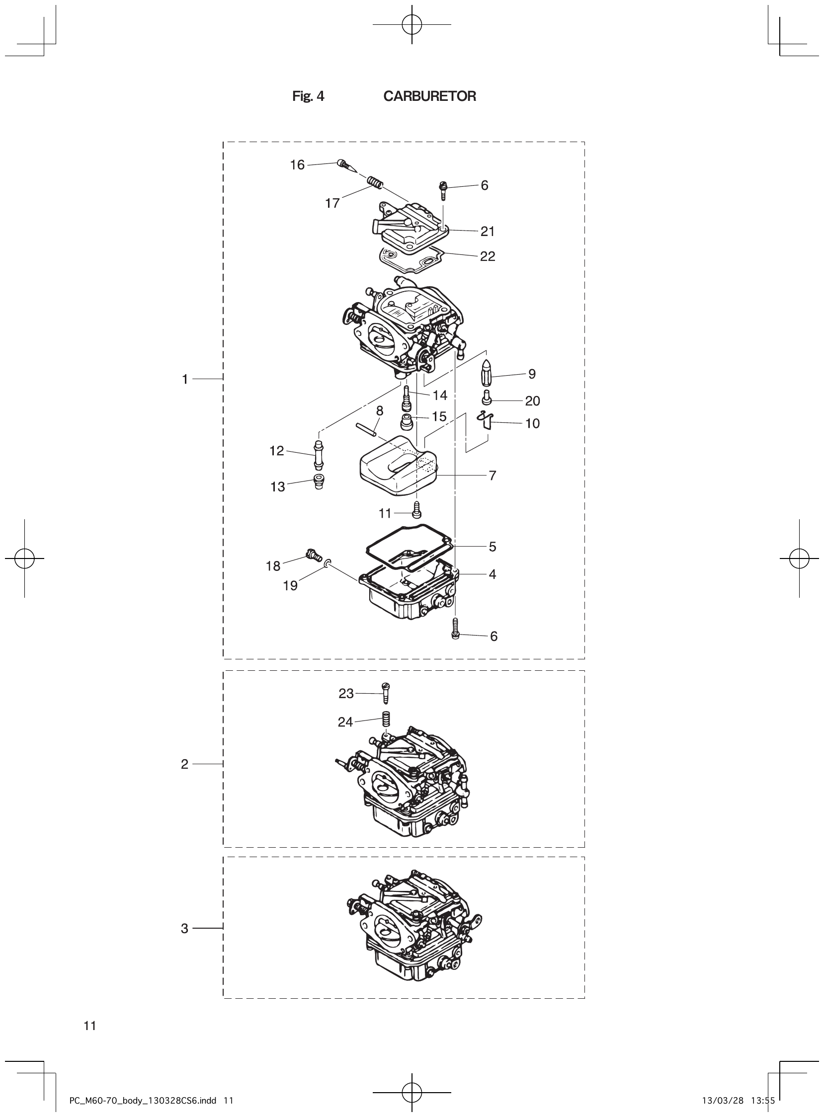 Fig. 4 – CARBURETOR diagram