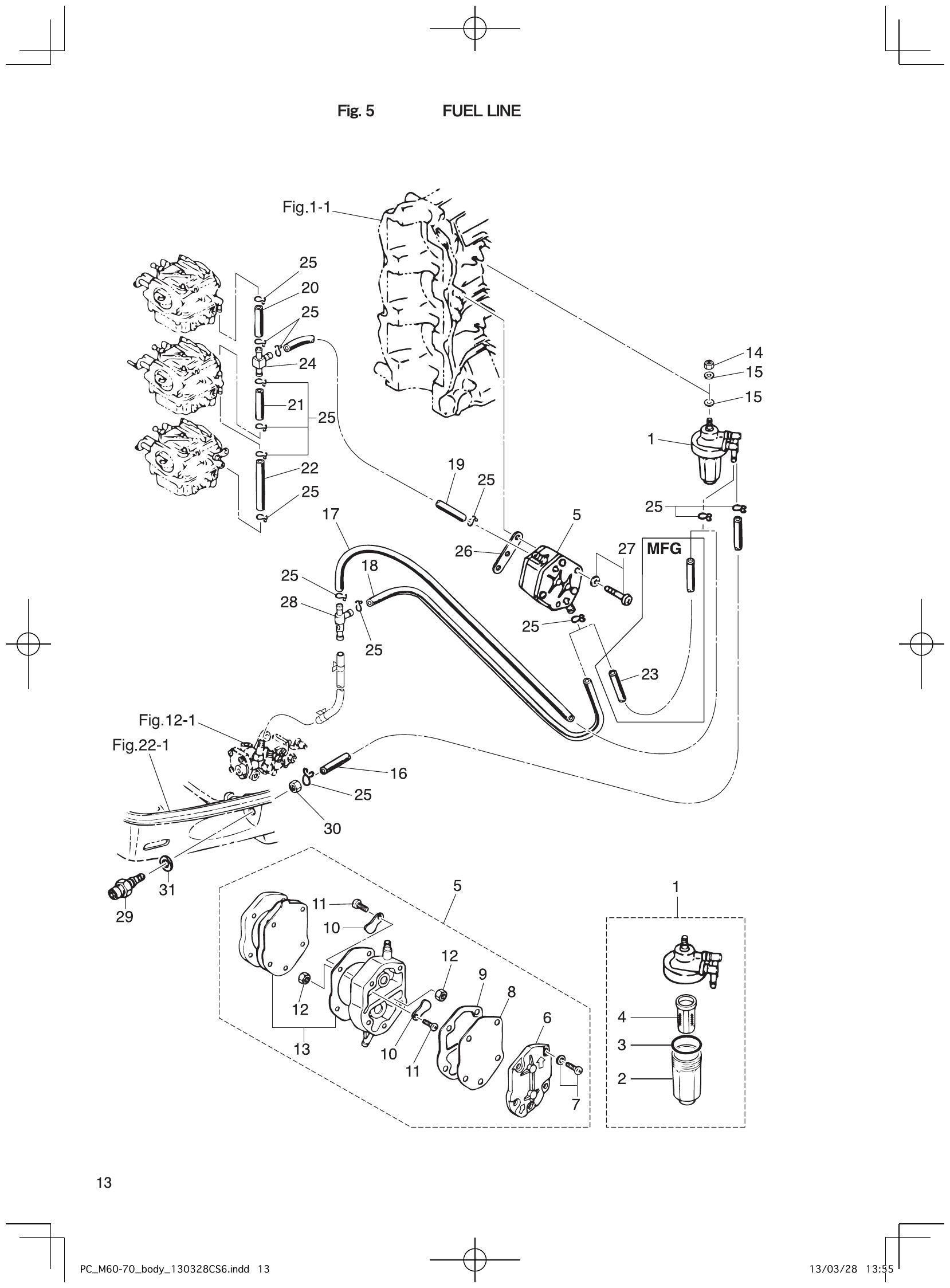 Fig. 5 – FUEL LINE diagram