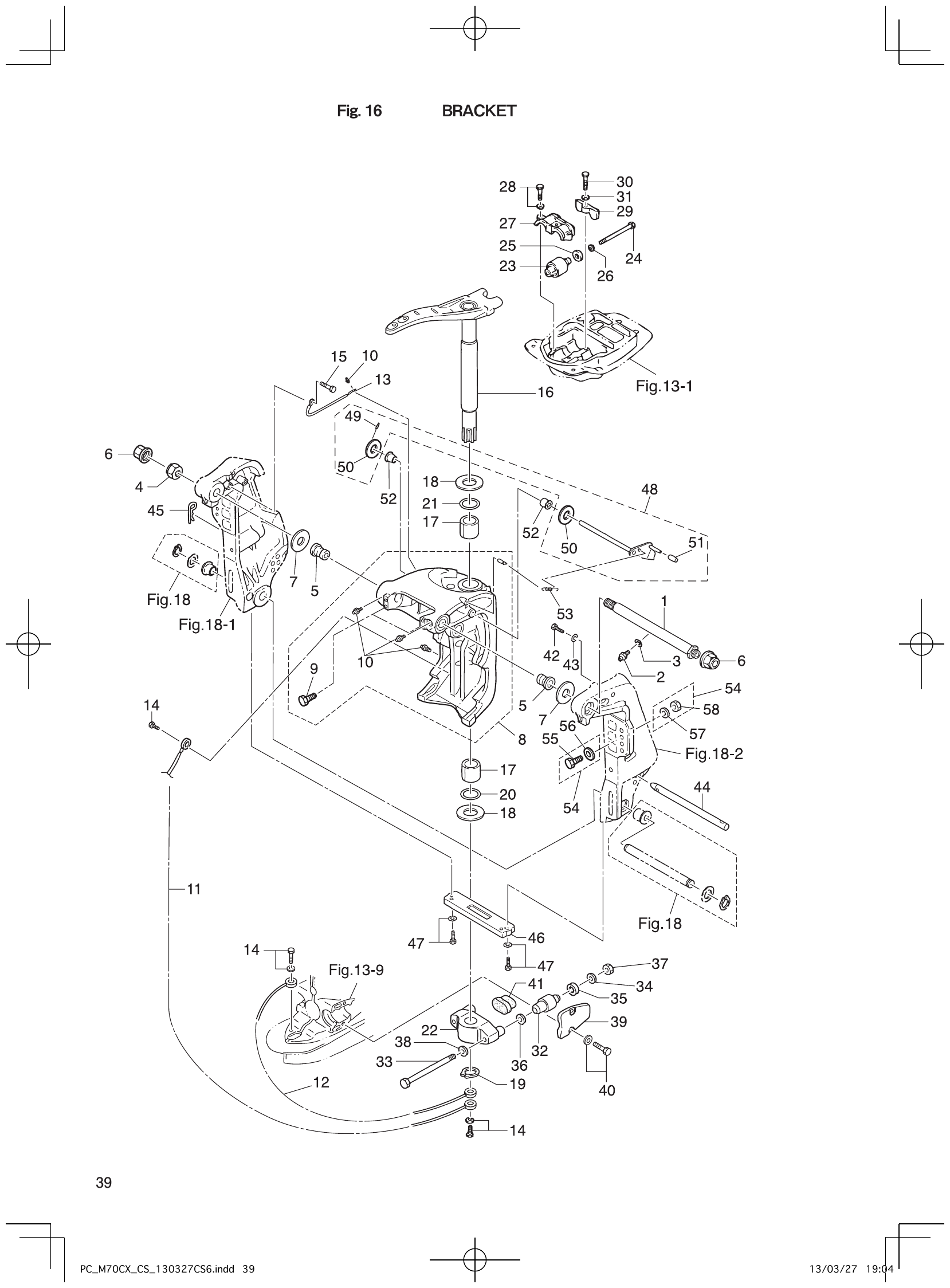 Fig. 16 – BRACKET diagram