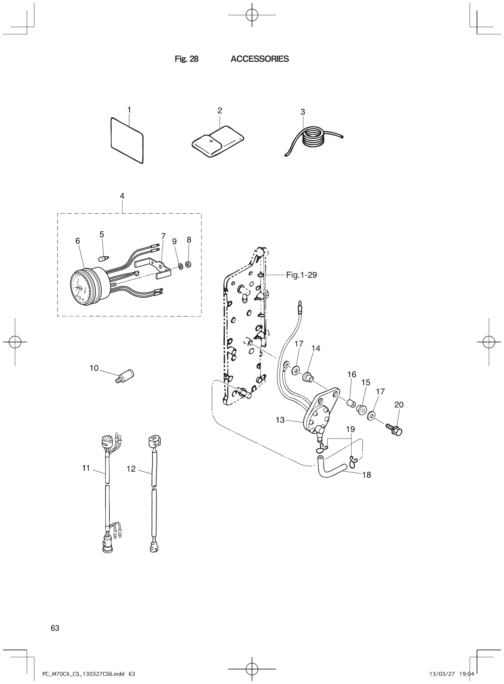 Fig. 28 – ACCESSORIES diagram