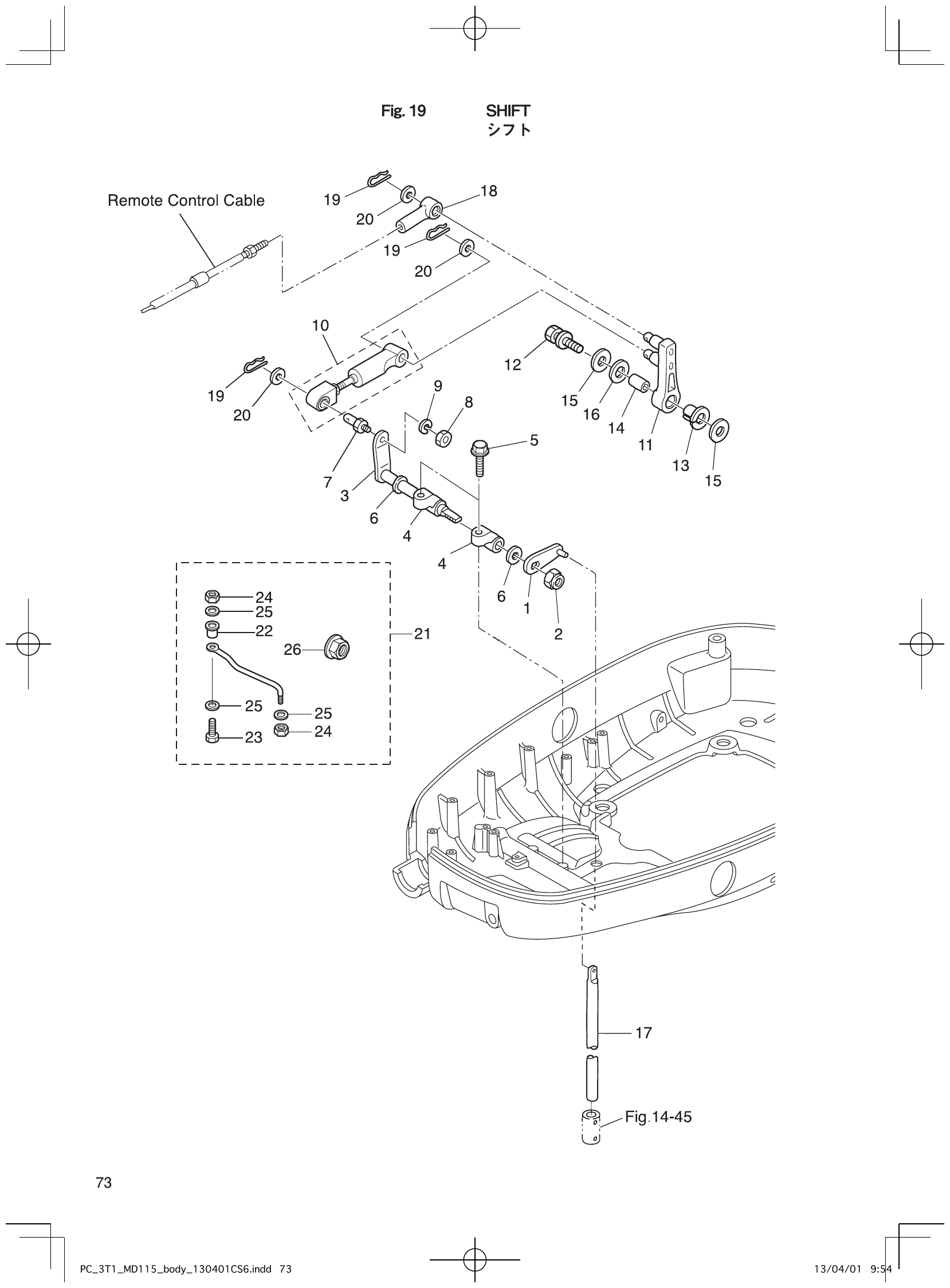 Fig. 19 – SHIFT diagram