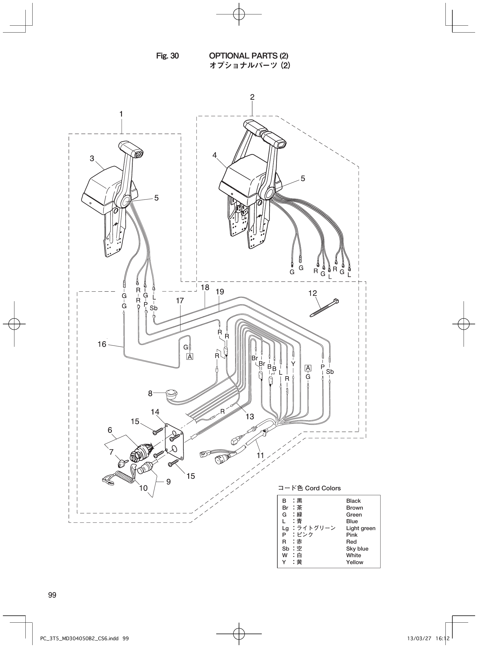 Fig. 30 – OPTIONAL PARTS (2) （2） diagram