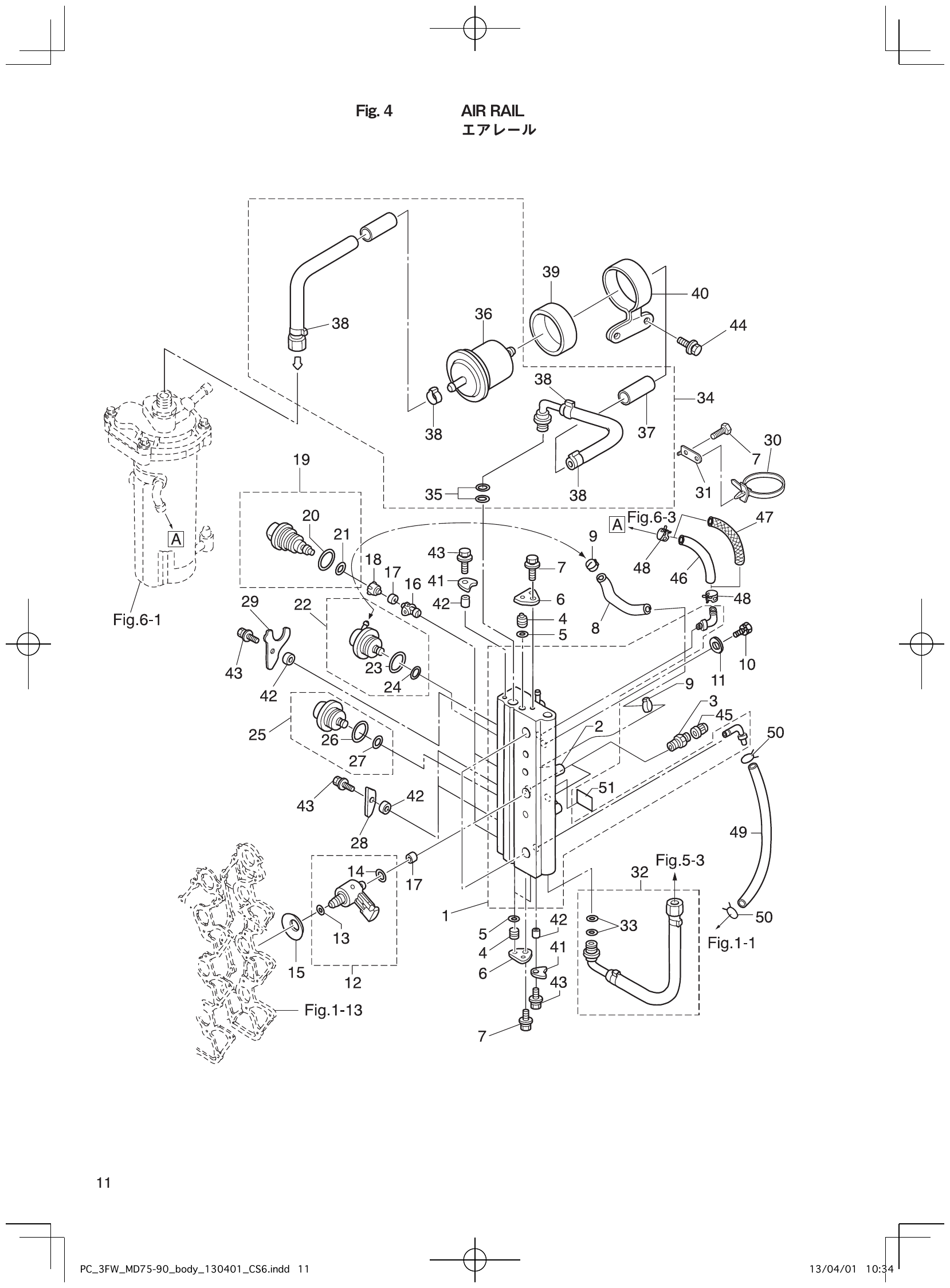 Fig. 4 – AIR RAIL diagram