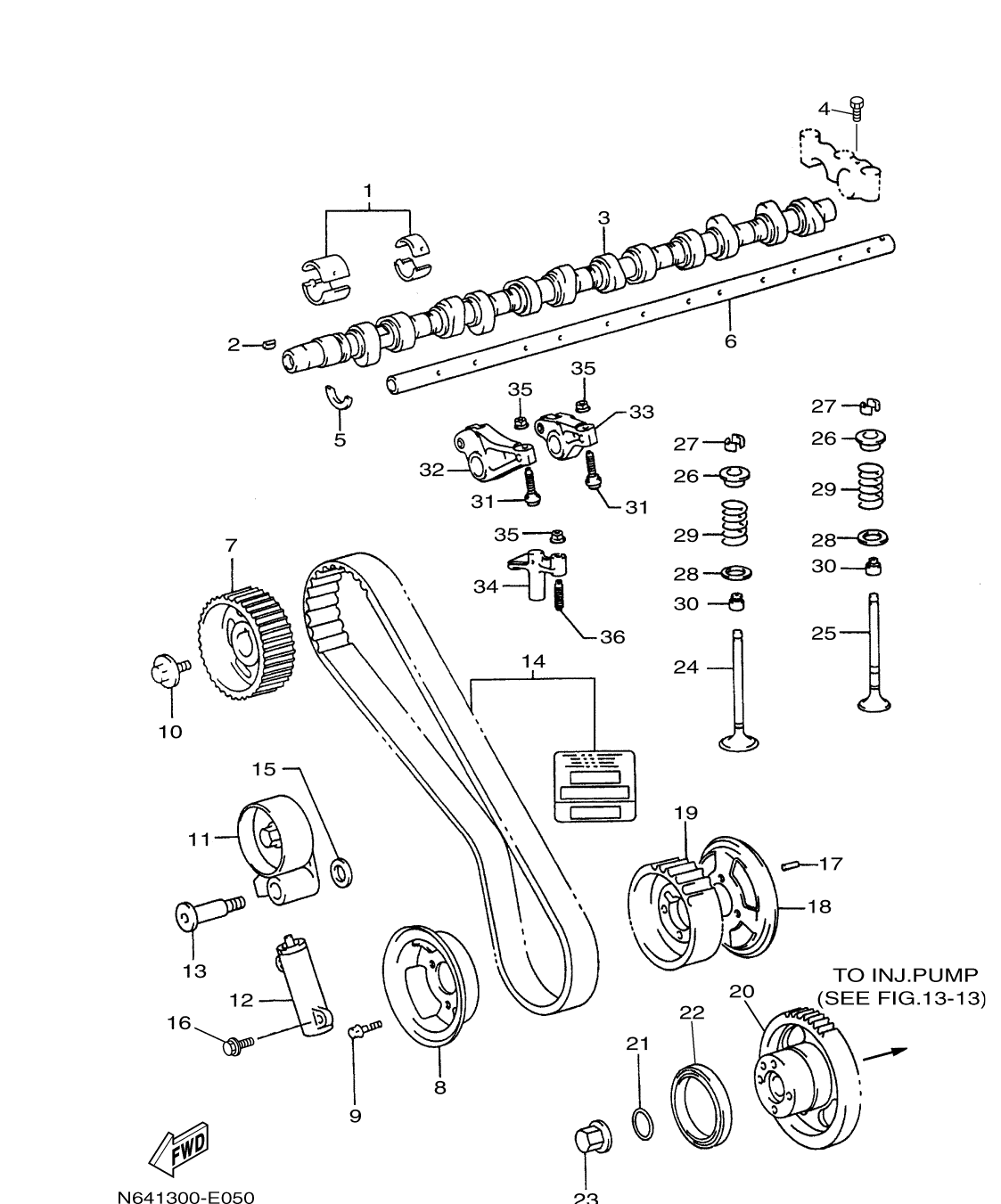 ME432STIP2 – section 5 CAMSHAFT & VALVE parts diagram