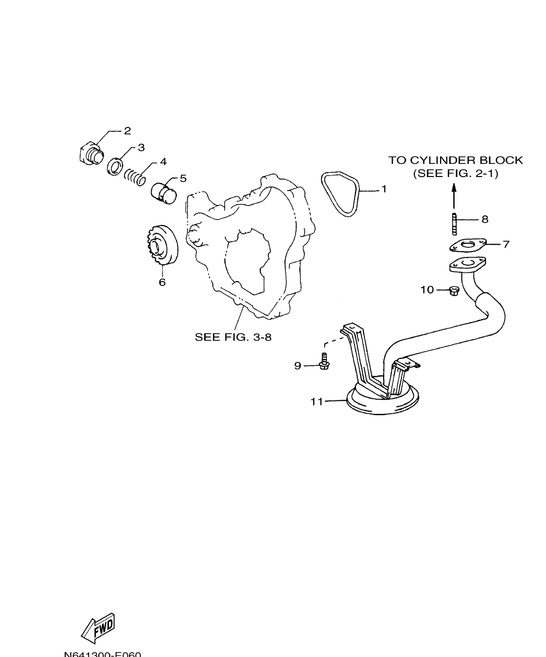 ME432STIP2 – section 6 OIL PUMP parts diagram