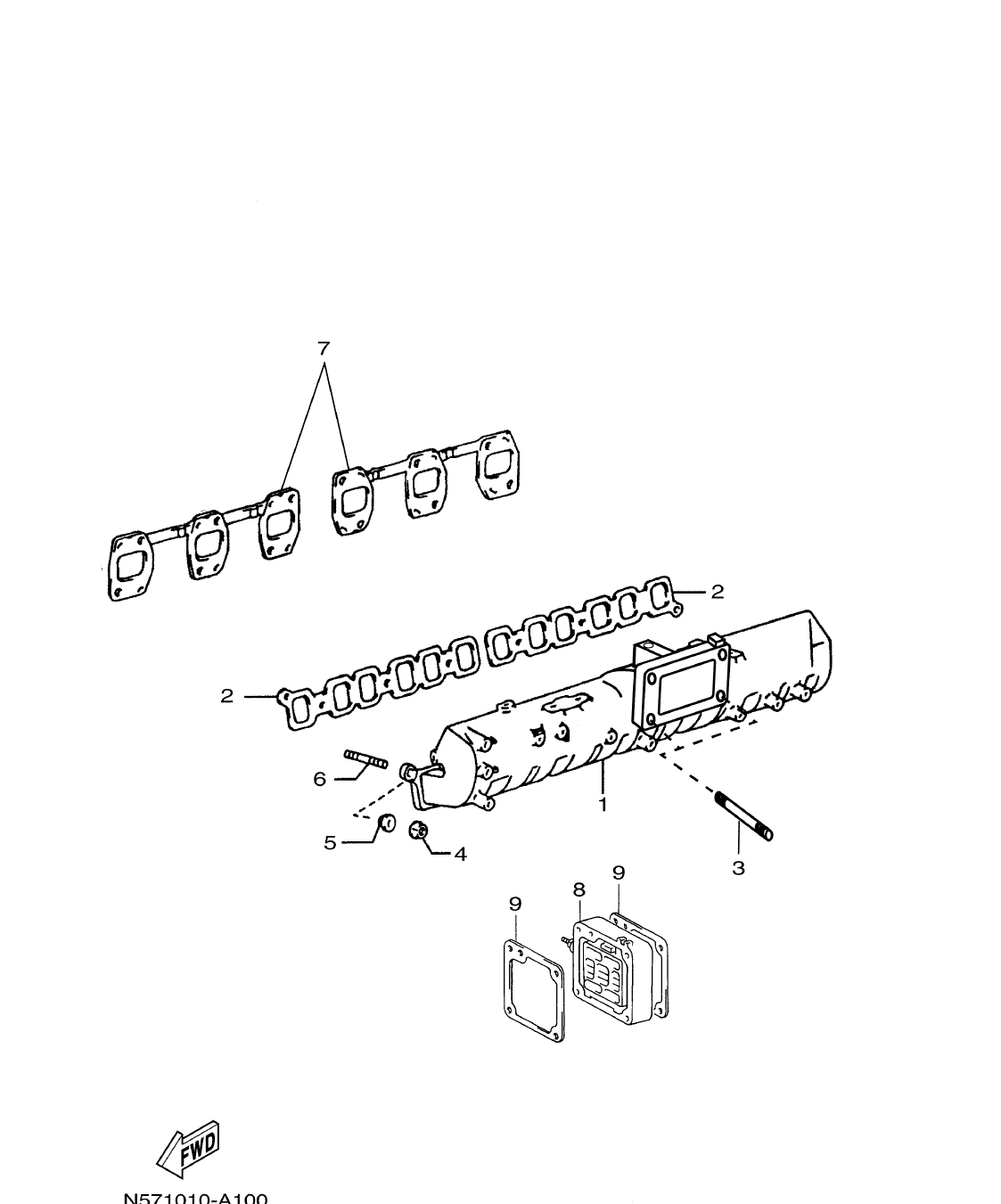 ME432STIP2 – section 10 INTAKE MANIFOLD parts diagram