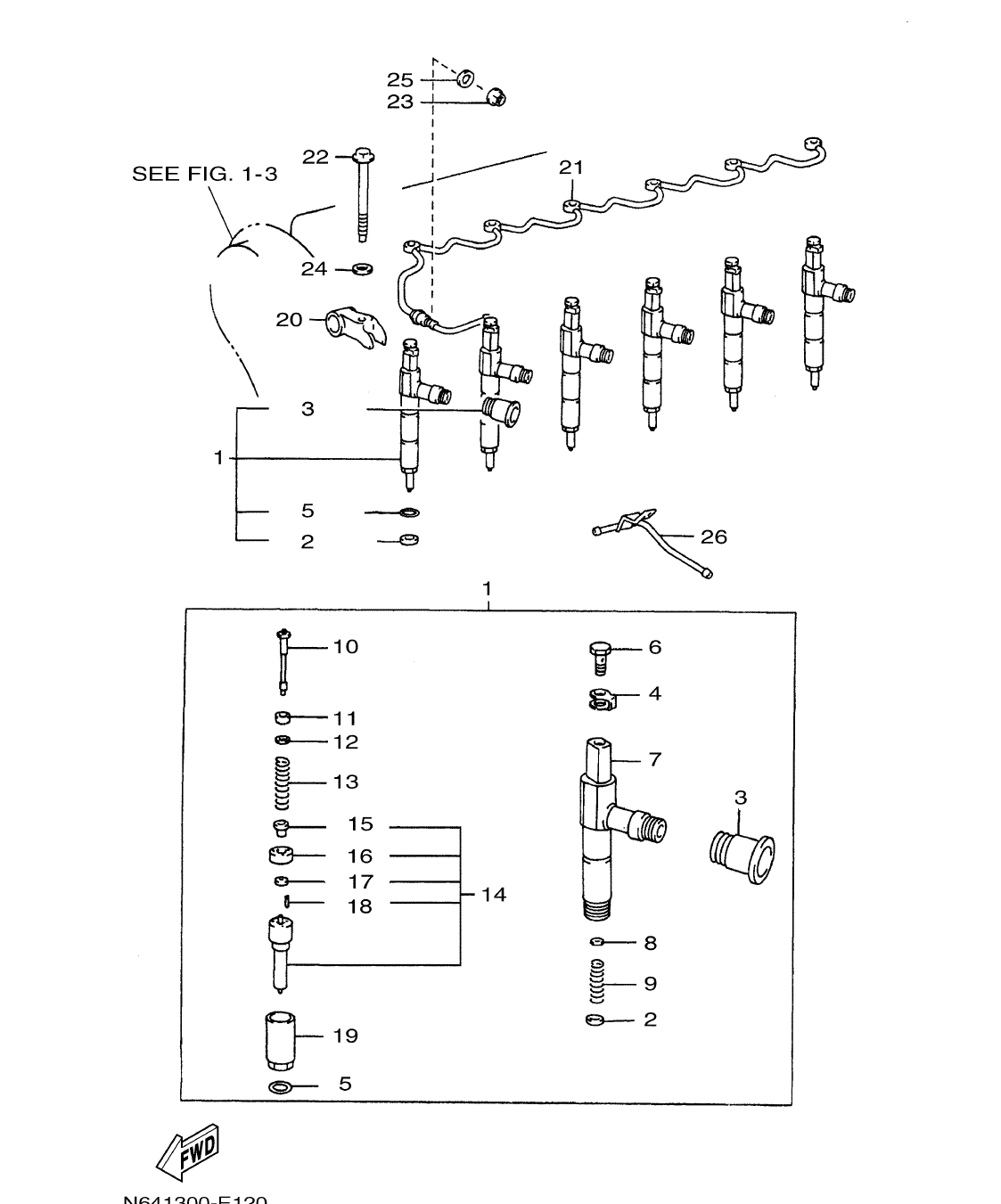 Fig. 12 – INJECTION NOZZLE diagram