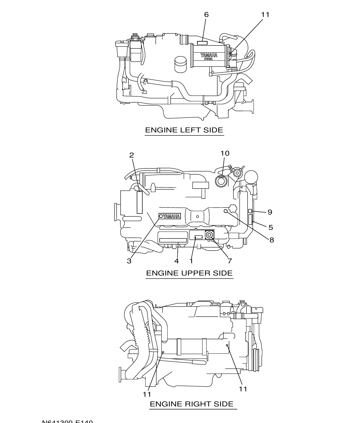 ME432STIP2 – section 14 EMBLEM & LABEL 1 parts diagram
