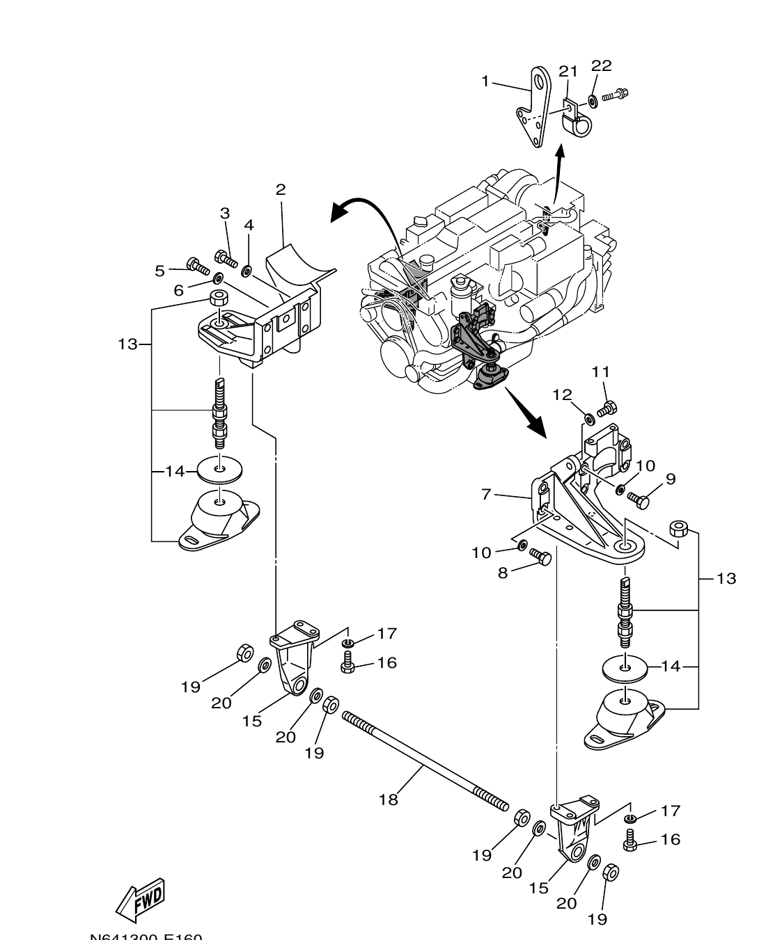 Fig. 16 – MOUNTING diagram