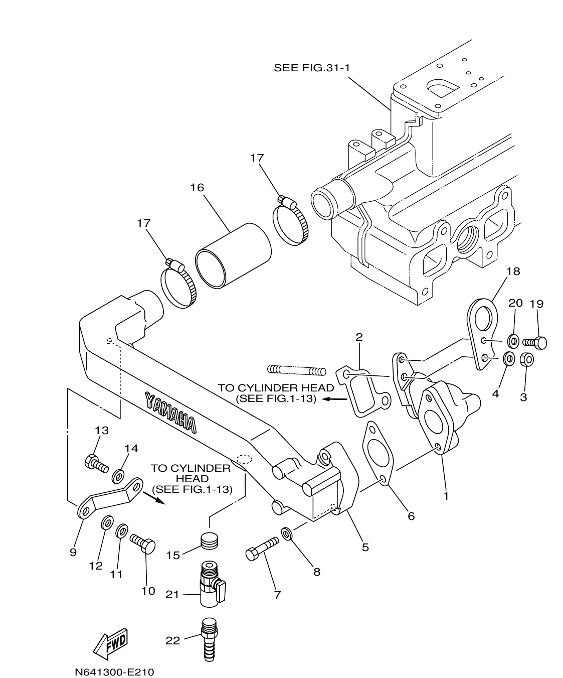 ME432STIP2 – section 21 WATER COOLING 1 parts diagram