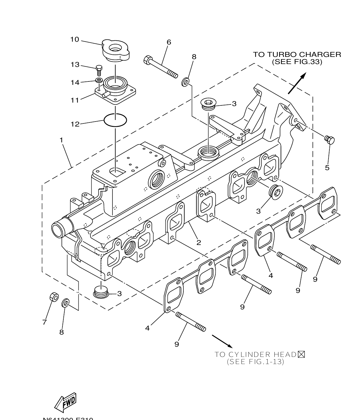 ME432STIP2 – section 31 EXHAUST 1 parts diagram