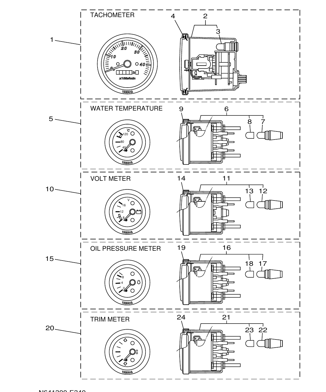 ME432STIP2 – section 34 METER parts diagram