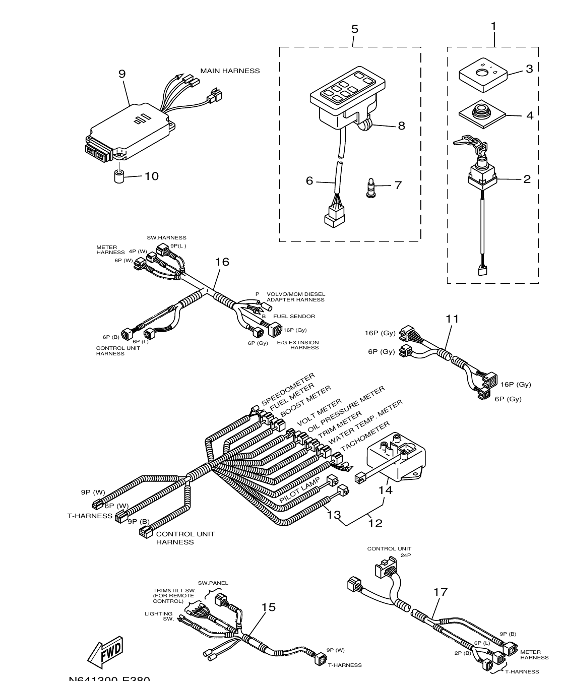 ME432STIP2 – section 38 ELECTRICAL 3 parts diagram