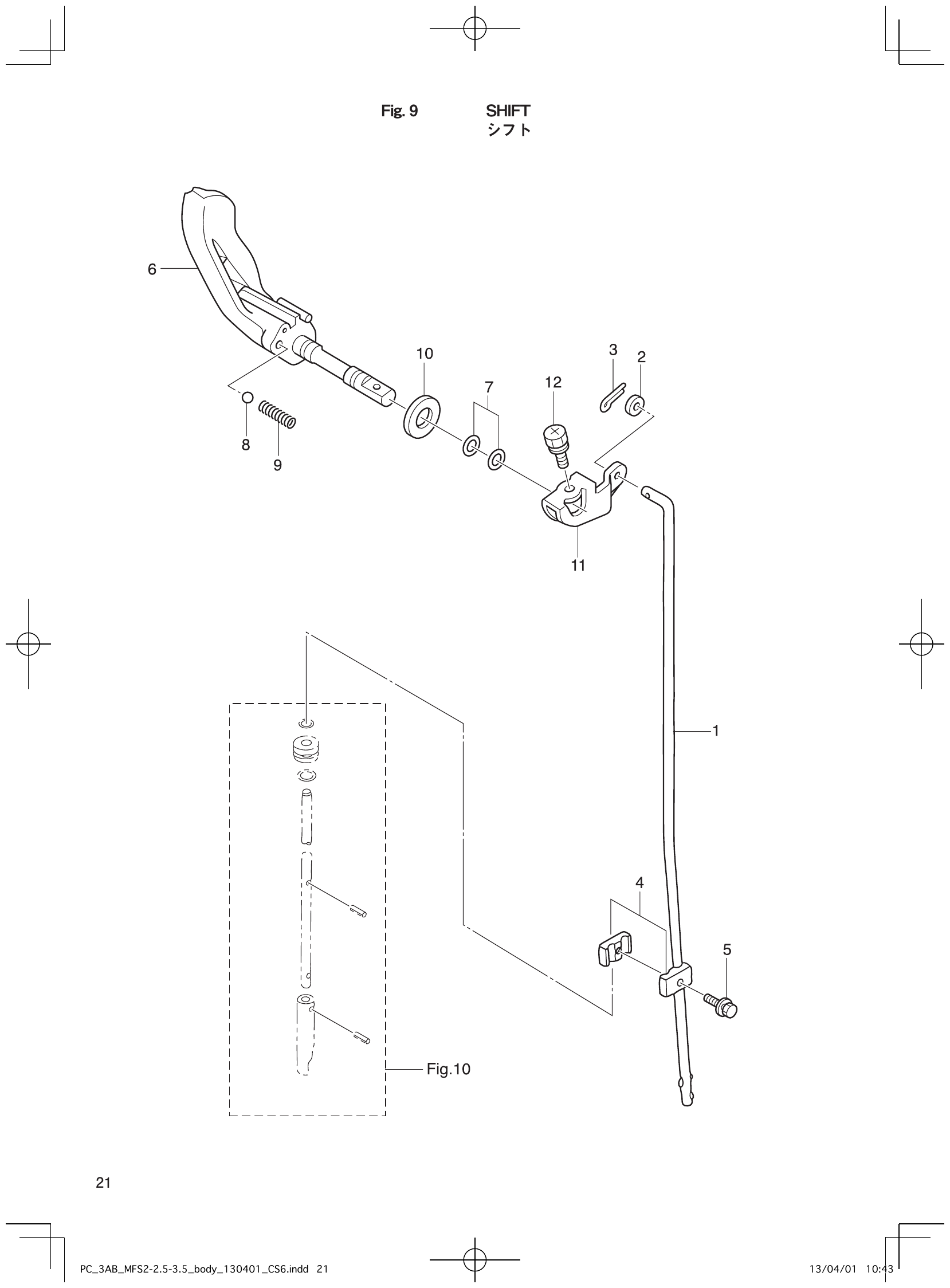 Fig. 9 – SHIFT diagram