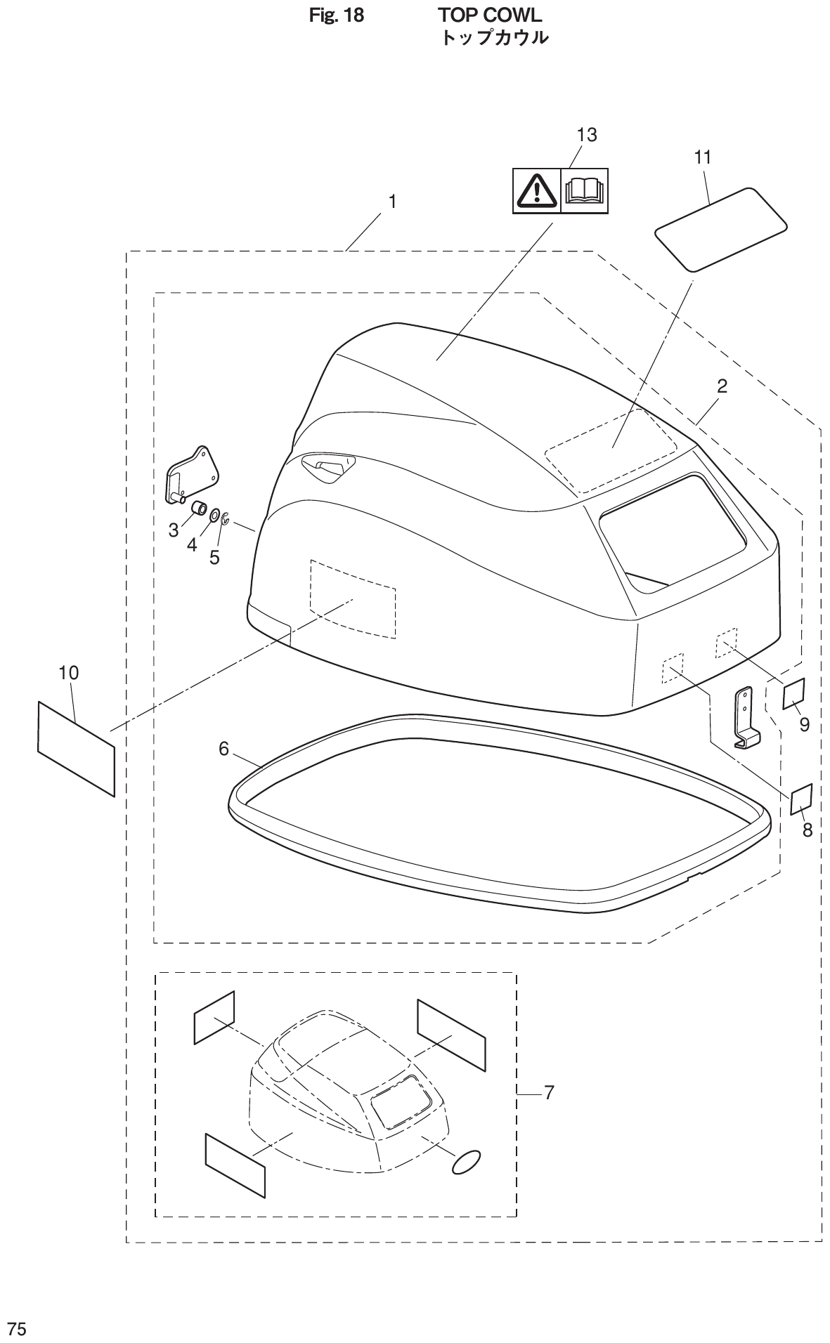 Fig. 18 – TOP COWL diagram
