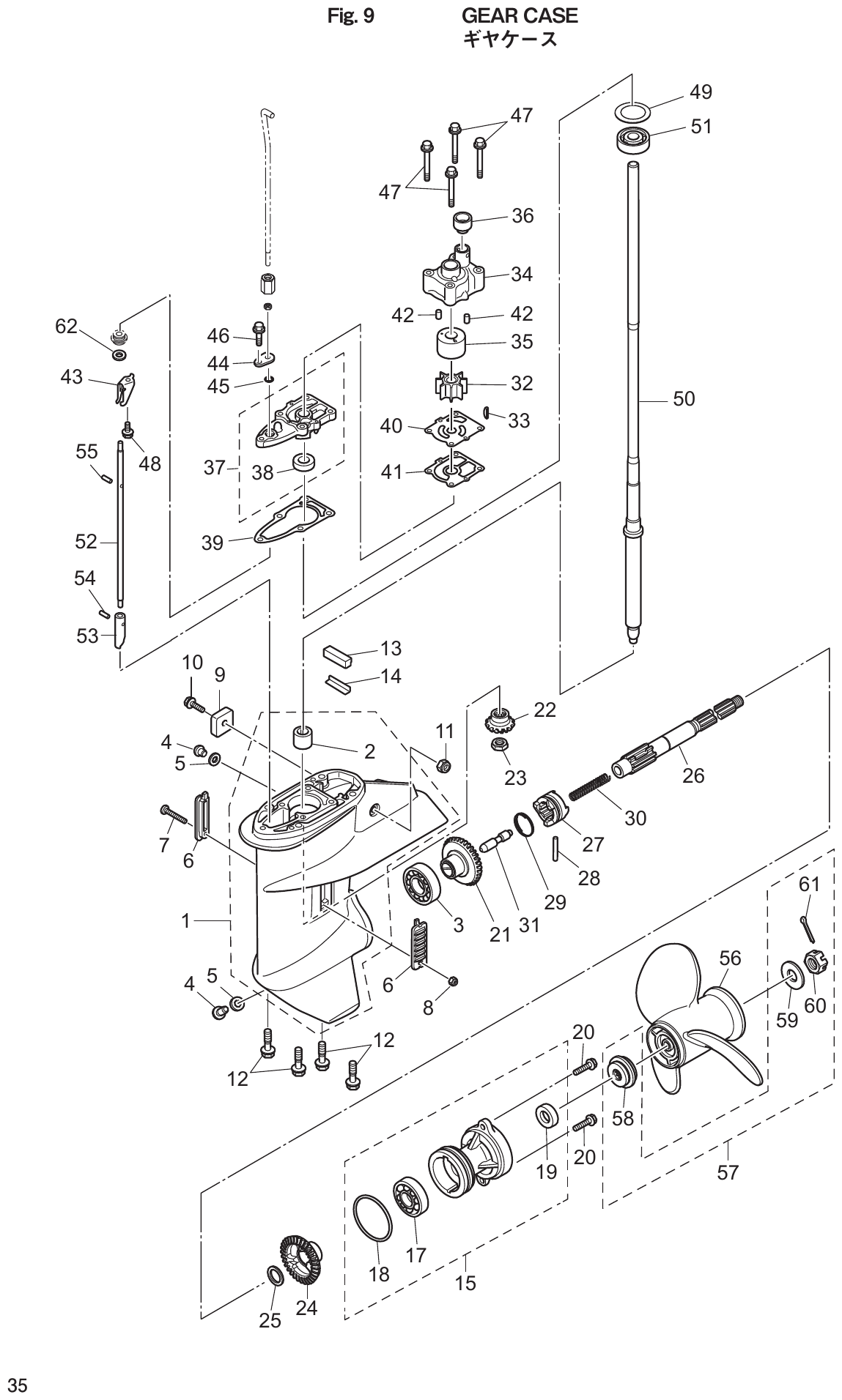 Fig. 9 – GEAR CASE diagram