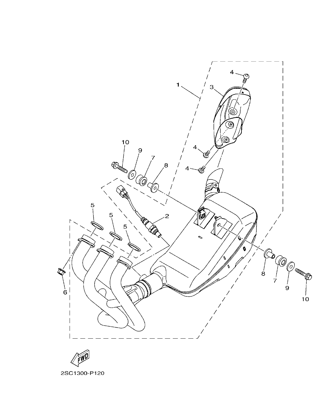 Fig. 12 – EXHAUST diagram
