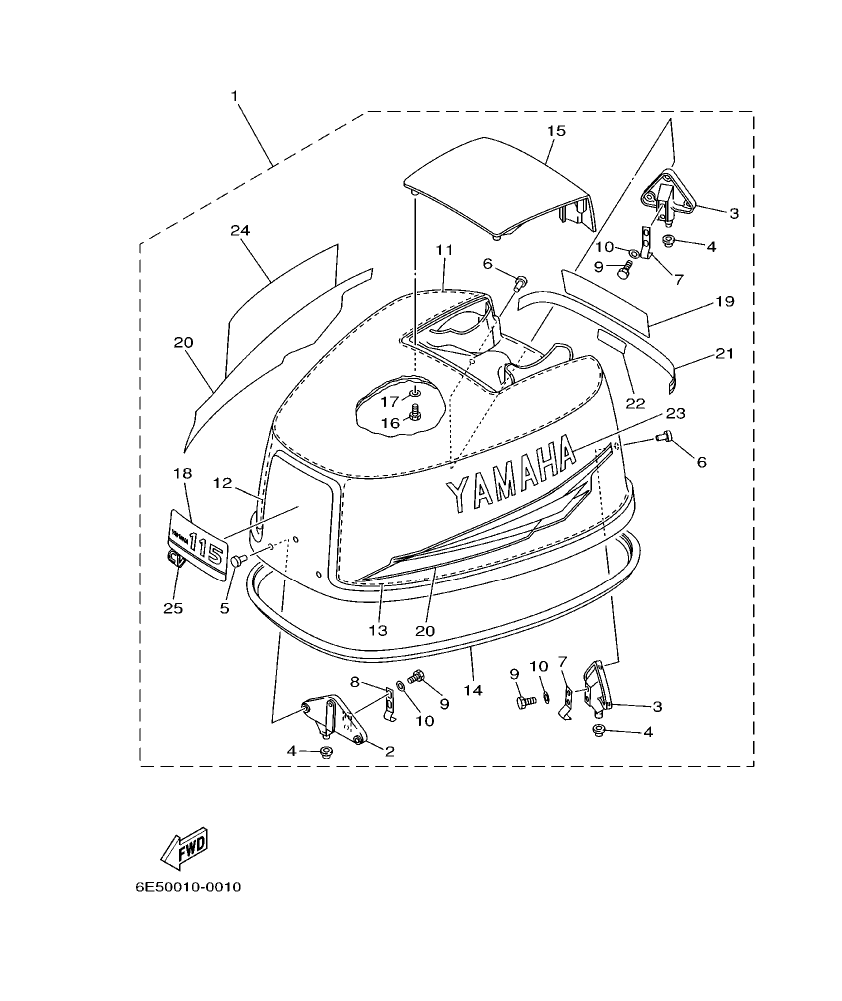 Fig. 1 – TOP COWLING