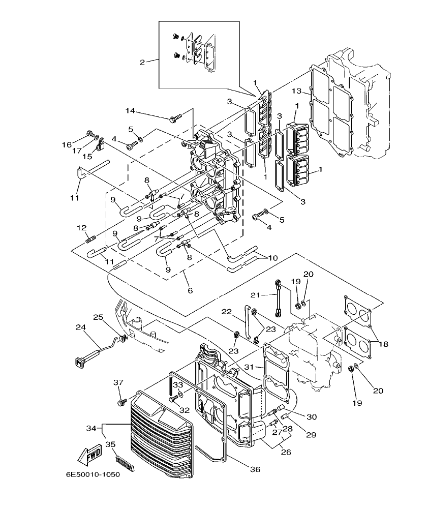 115BET’01 – section 5 INTAKE parts diagram