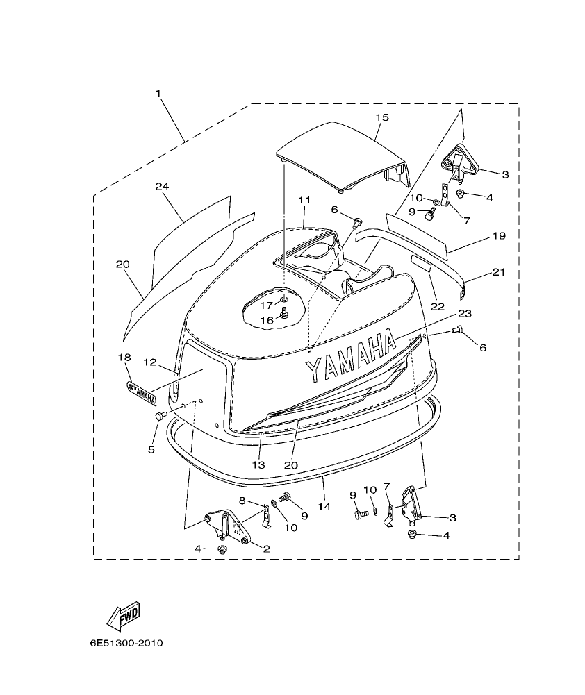Fig. 1 – TOP COWLING