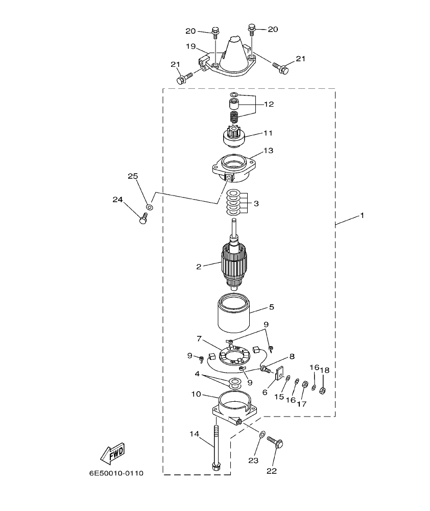 Fig. 14 – STARTING MOTOR