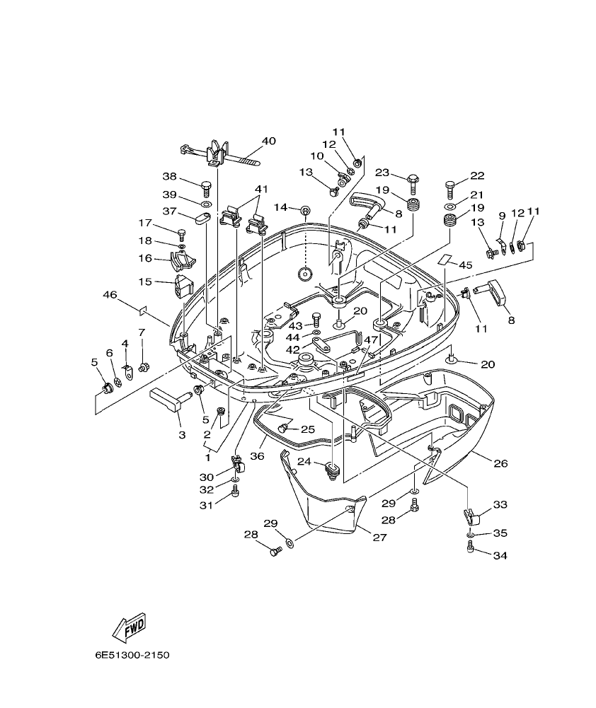 Fig. 15 – BOTTOM COWLING
