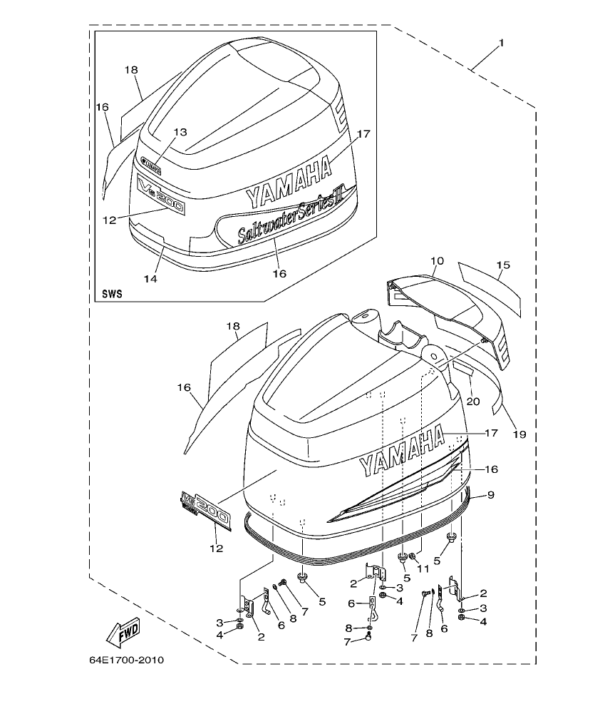 Fig. 1 – TOP COWLING