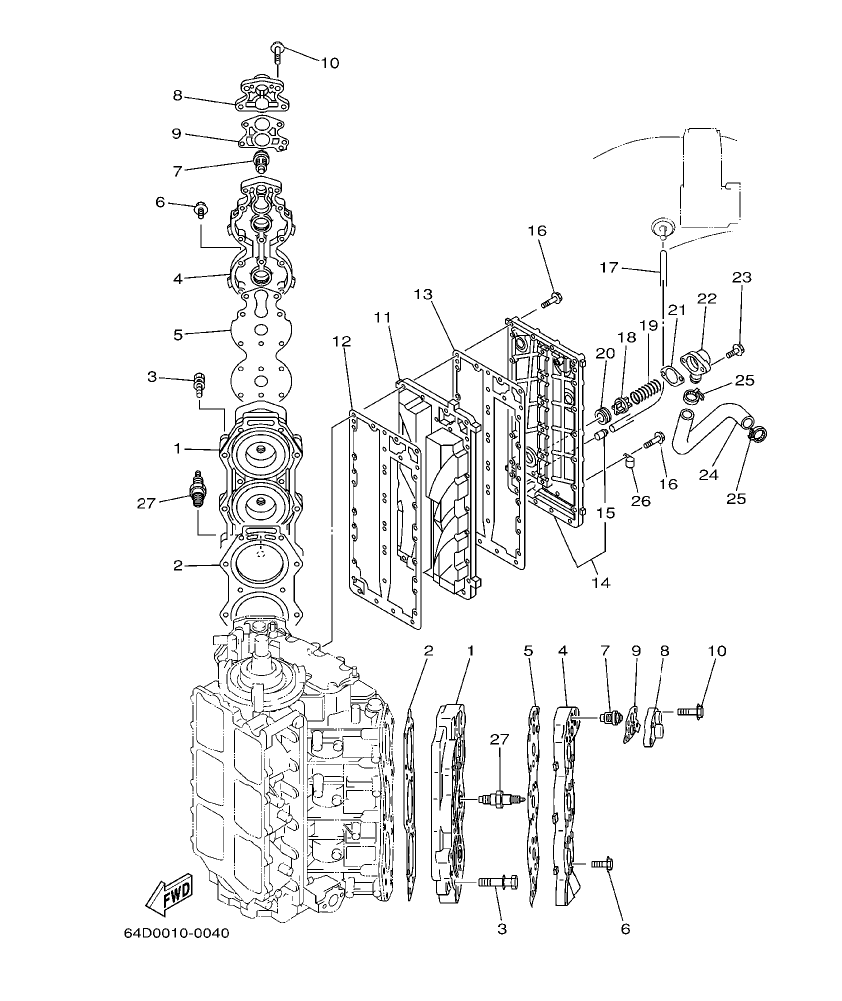 Fig. 5 – CYLINDER. CRANKCASE 3
