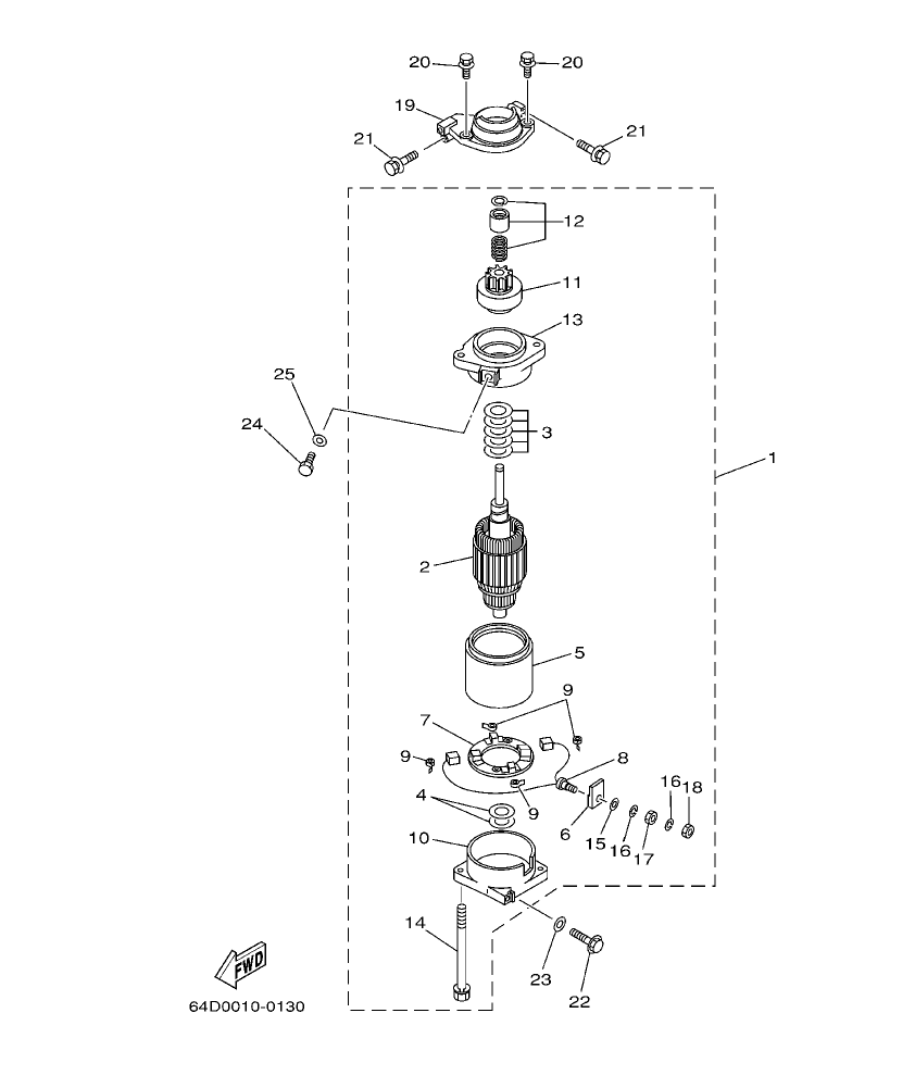 Fig. 19 – STARTING MOTOR