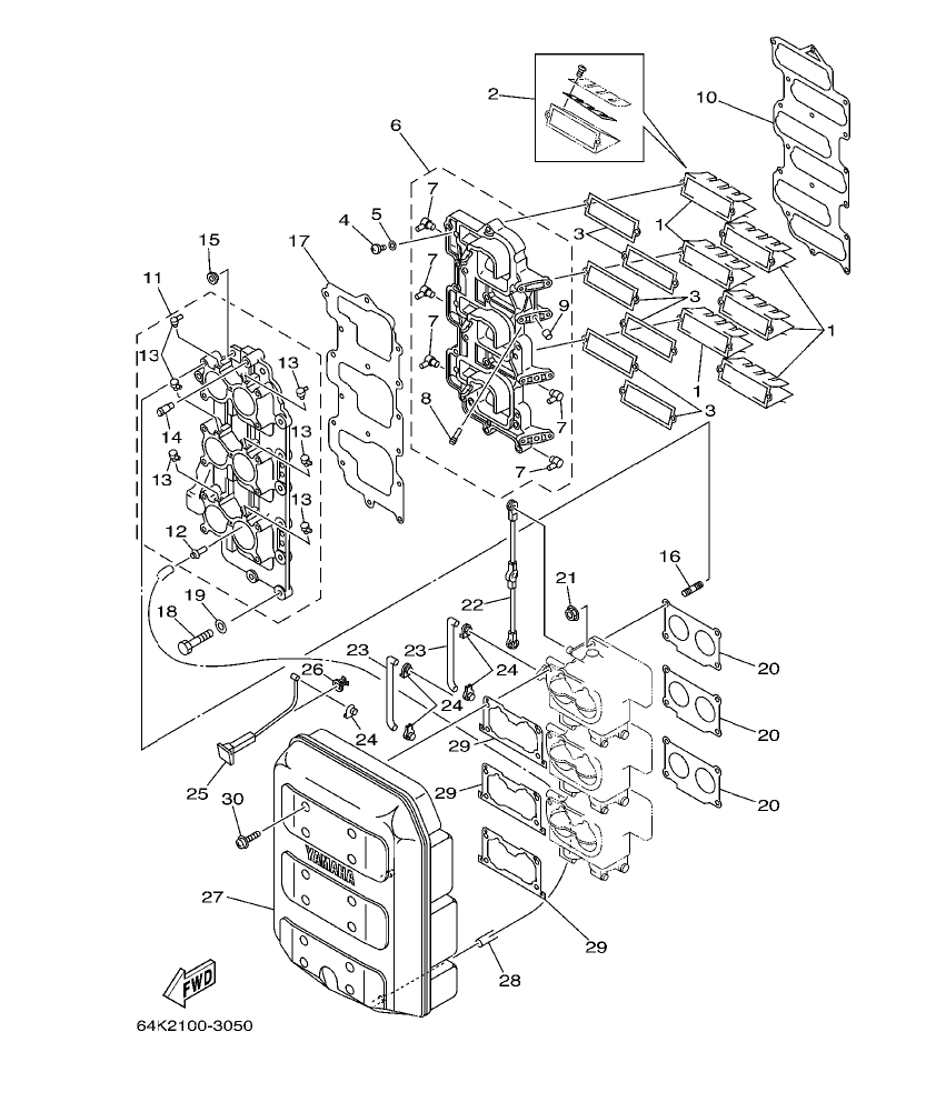 200GETO’03 – section 5 INTAKE parts diagram