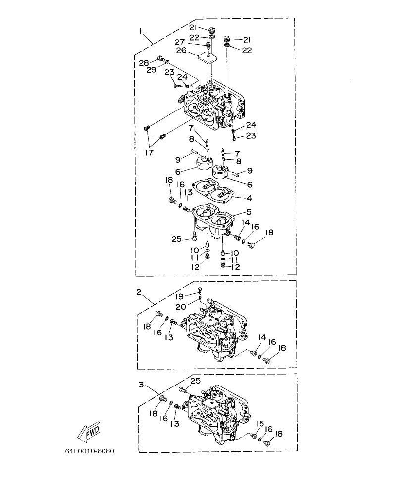 200GETO’03 – section 6 CARBURETOR parts diagram