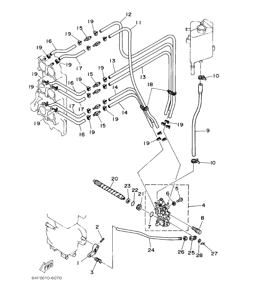 200GETO’03 – section 7 OIL PUMP parts diagram