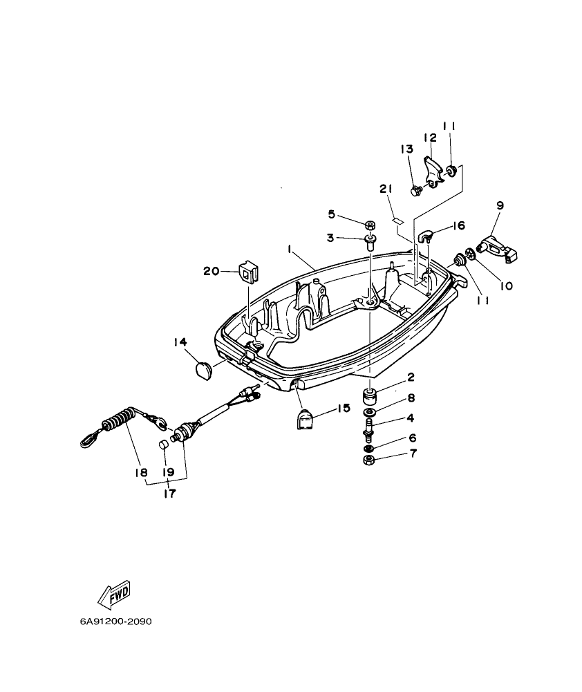 Fig. 9 – BOTTOM COWLING