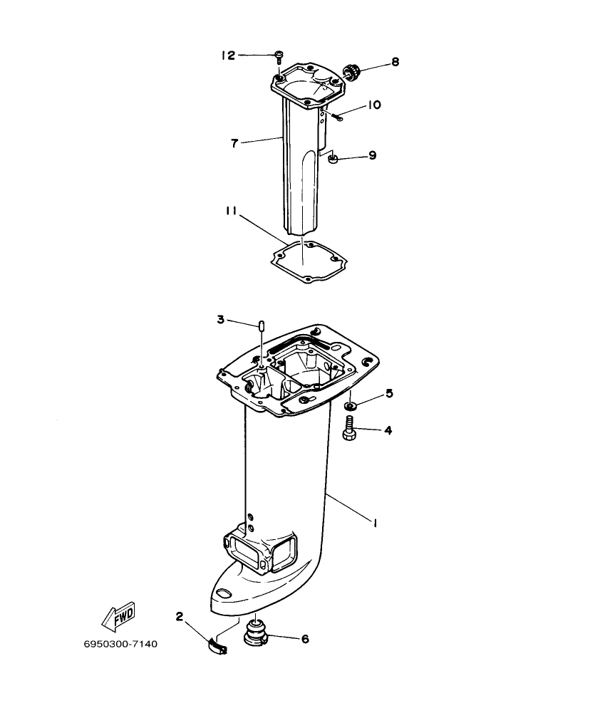 20CMH’04 – section 14 UPPER CASING parts diagram