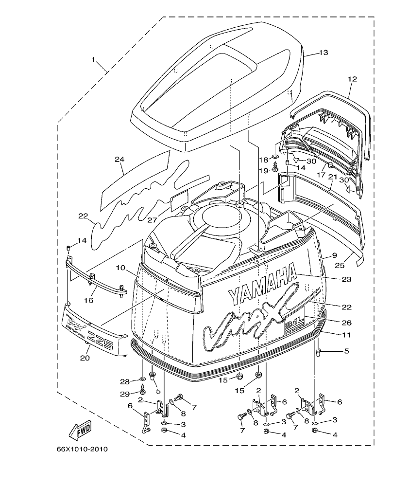 Fig. 1 – TOP COWLING