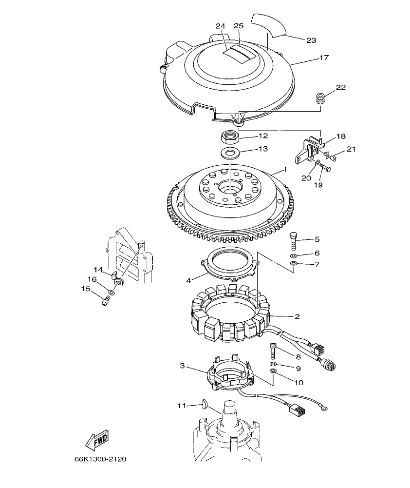 225GETO’03 – section 12 GENERATOR parts diagram