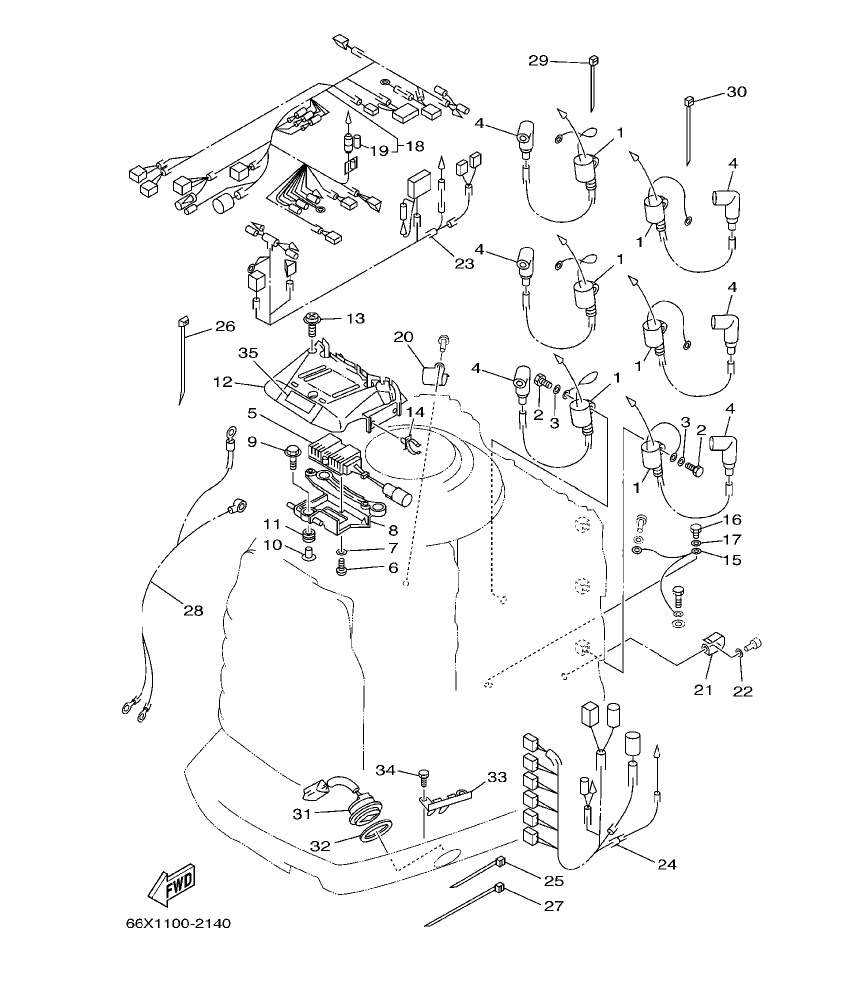 225GETO’03 – section 14 ELECTRICAL 2 parts diagram